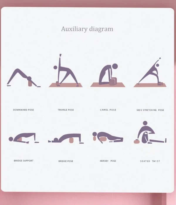 Pastel Yoga Block – Soft Support for Balance & Flex