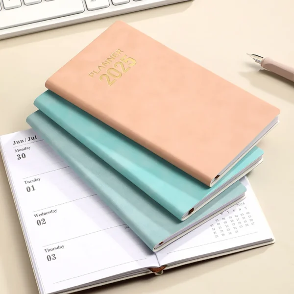 2025 A6 Weekly & Daily Planner – Colorful Soft Cover Agenda Notebook