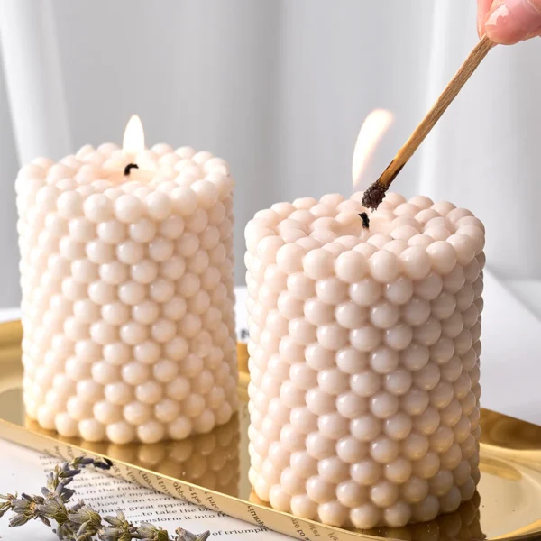 aesthetic bubble candle clean girl decor