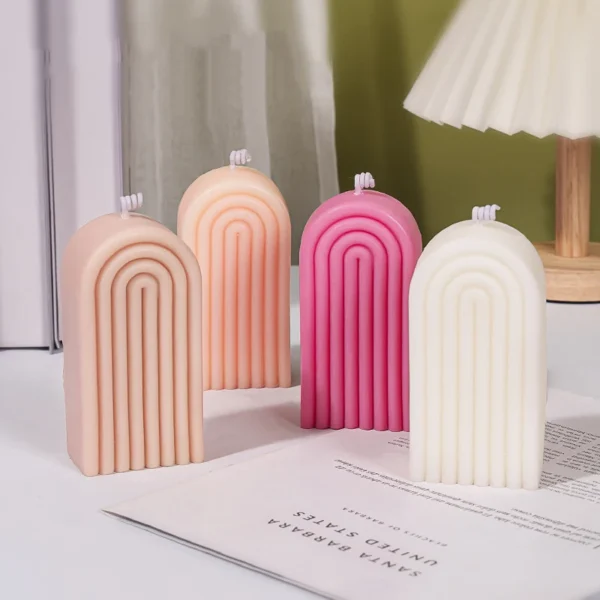 kf-S7160cfaa8dce4674879ac84625b6c8c2o Modern Arch Candle – Decorative Scented Wax for Cozy Aesthetic Spaces