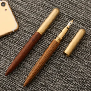 kf-S74a4b75eb5bf44618580a1287ecaf8e3x Luxury Wooden Fountain Pen – 0.5mm Bronze Calligraphy & Writing Gift