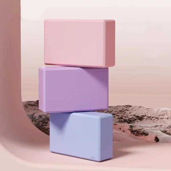 Pastel Yoga Block – Soft Support for Balance & Flex