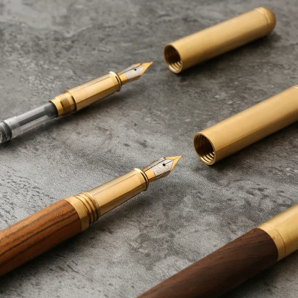 kf-Sbbb3a05eb71549ada8dbbbb87696b6ceg Luxury Wooden Fountain Pen – 0.5mm Bronze Calligraphy & Writing Gift