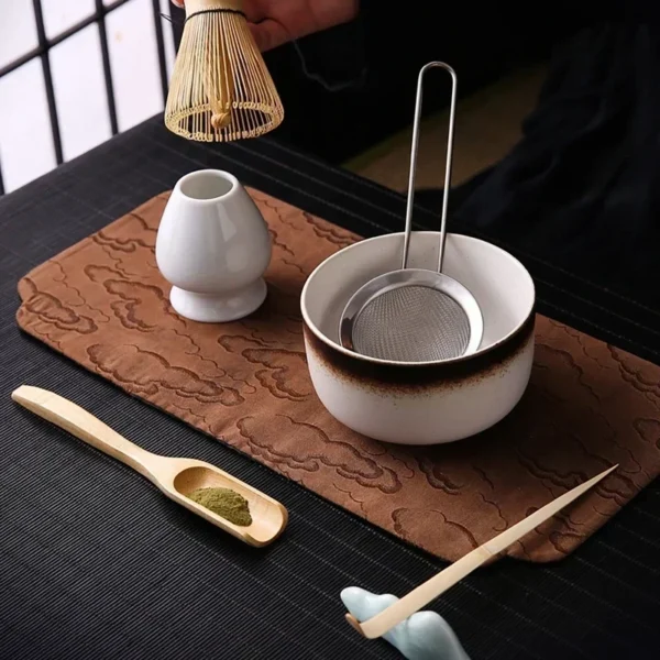 kf-Seb4ba904cb3f421fade9e6ff1218bd3fG Matcha Ceremony Set – 6 Handmade Pieces for a Mindful Ritual