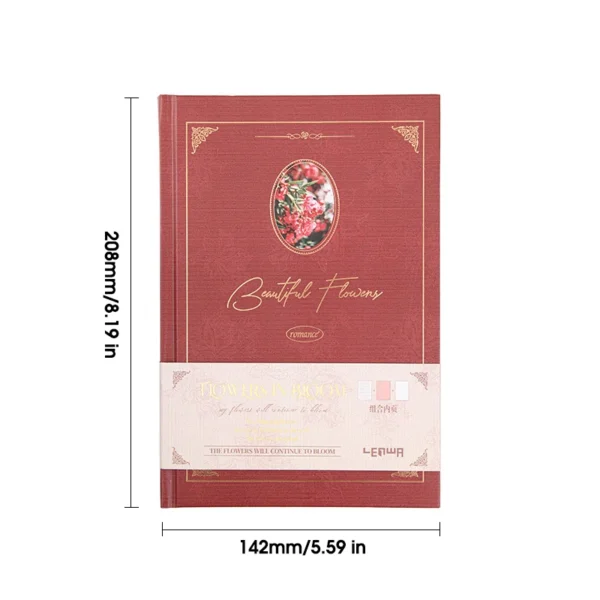 kf-Sff9d8799958941f7b8cf5af58fba6455g A5 Vintage Journal – Gold Hardcover, Lined & Kraft Pages, Elegant Writing Notebook